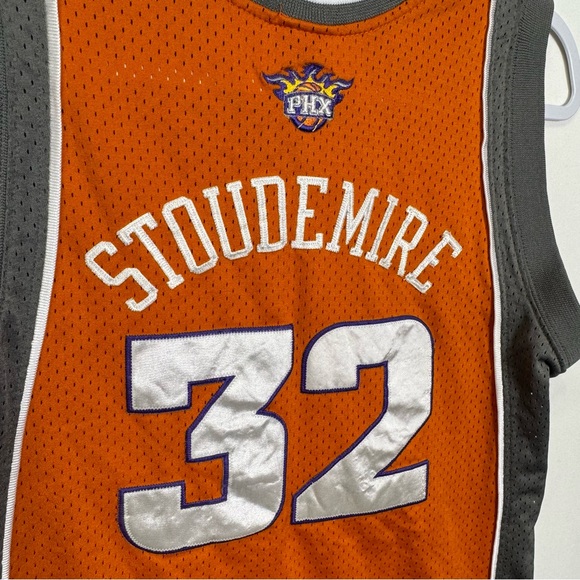 Y2K Nike NBA Basketball Phoenix Suns Amare Stoudemire #32 Boys Jersey Medium - Picture 7 of 9